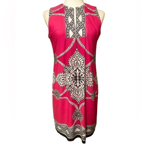 Sandra Darren Pink Sleeveless Dress Size 8 - Picture 1 of 10